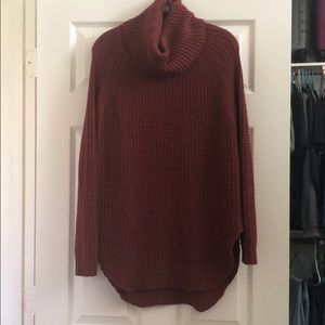 Chunky cowl-neck sweater